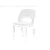 Chair upholstered with fabric Serres