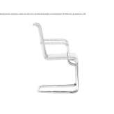 Cantilever chair with armrests Atla