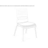 Plastic chair Chantome