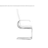 Cantilever chair with armrests Atla