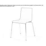 A stackable veneered wood chair Okulovka