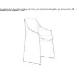 Upholstered leather chair with armrests Gehrde