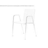 Stackable wooden chair with connecting device Guingamp
