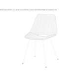 A chair made of multi-layered wood with an integrated cushion Anif