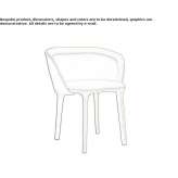 Upholstered chair with armrests Ognes