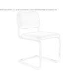 Chair upholstered with fabric on supports Naast