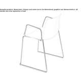 A chair based on a sled with armrests Slonim