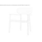 A walking stick and a bent wooden lounge chair Leytron