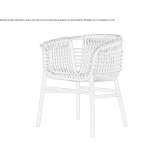 Chair made of rattan and rubber wood Henniker