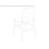 Polyurethane chair Sennen