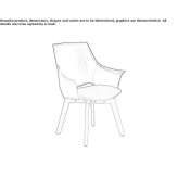 Leather chair with integrated cushion Gehrde