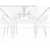 Fabric restaurant chair Yuganets