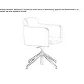 Reception chair on trestles with height adjustment McAllen