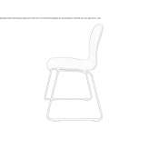 Stackable multi-layer wooden chair Lanzada