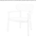 Wooden armchair with armrests Leytron