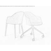 Chair with armrests on a 4-arm base Yuganets