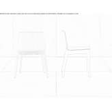 Solid wood chair that can be stacked Mysen
