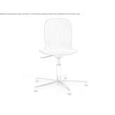 Beech reception chair with adjustable height Lanzada