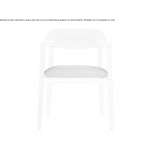 Wood and fabric chair with armrests Saltair