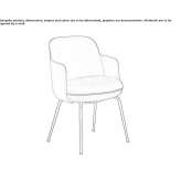 Chair with armrests Azkoitia