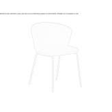 Polyester chair Palosco