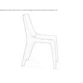 Leather upholstered chair Renera