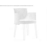 Fabric chair with armrests Dubi