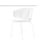 Stackable chair with removable cover and armrests Dobretu