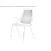 Chair with armrests Negritas
