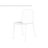 Upholstered and stackable chair Burham