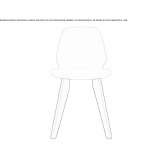 Fabric chair with removable cover Dobretu