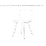 Polypropylene chair Jonen