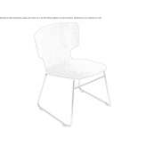 A chair based on a sleigh with a removable cover Zagra