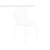 Stackable chair with removable cover Zagra