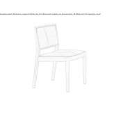 Upholstered beech chair Mioglia