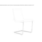 Upholstered chair on supports Tucta