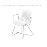 A fabric chair based on a sleigh Plato
