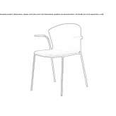 Stackable chair with integrated cushion Jonen