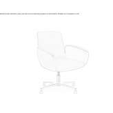 Swivel chair with 4-star base Krushari