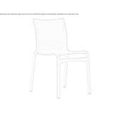 Stackable mesh chair Nisipari