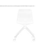 Technopolymer chair on wheels Capel