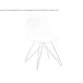 Technopolymer trestle chair Capel