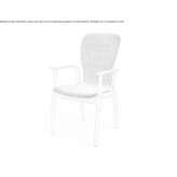 A chair with a high backrest that can be stacked Izurtza