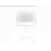 Chair upholstered in fabric with a 4-star base Ankum