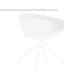 Upholstered chair with armrests Prato