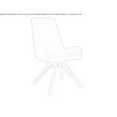 Fabric chair on trestles Torrens
