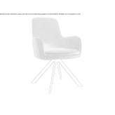 Fabric chair on trestles with armrests Torrens