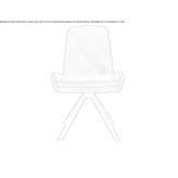 Leather trestle chair Torrens