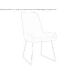 A fabric chair based on a sleigh Torrens