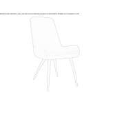 Chair upholstered with fabric Torrens